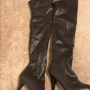 Brown Thigh High Boots Size 6